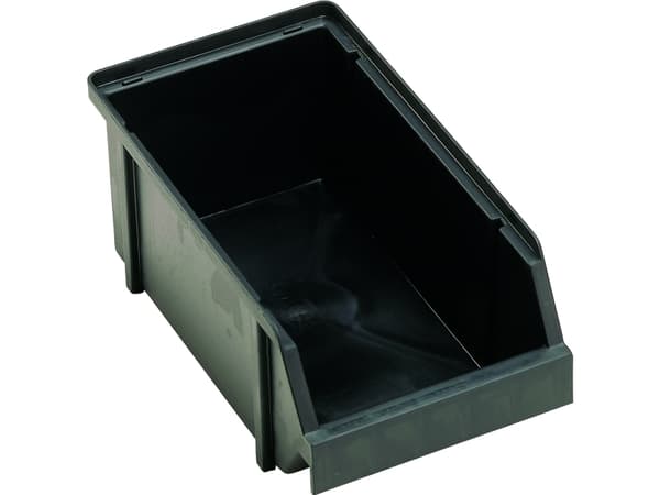 raaco ESD Lagerkasse 4-280, Polypropylen, Sort, 5 kg, 125 mm, 228 mm, 101 mm