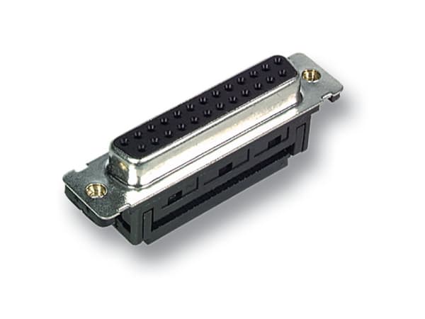 EFB Elektronik 29017.1, Dsub 25-pin, Svart, Grå, Metall, Plast, 1 styck