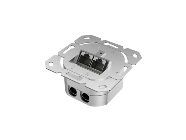 Hama 00200775, 2 x RJ-45, Vit, 1 styck