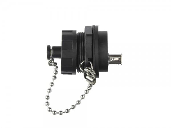 Alcasa IC04-U205, USB A, Sort, Hunstik, Lige, Polybuteenitereftalaatti (PBT), Polyvinyylikloridi (PVC), IP65, IP67