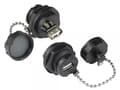 Pikkukuva 1 / 3: Alcasa IC04-U205, USB A, Sort, Hunstik, Lige, Polybuteenitereftalaatti (PBT), Polyvinyylikloridi (PVC), IP65, IP67