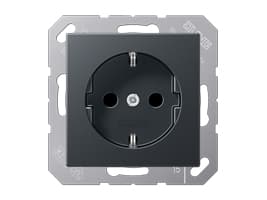 JUNG A 1520 BFKI ANM, CEE 7/3, Antracit, Termoplast, 250 V, 16 A