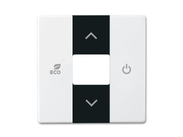 Busch-Jaeger 2CKA006220A0076 dekselplate for sensorbrakett og base svart - hvit (2CKA006220A0076)