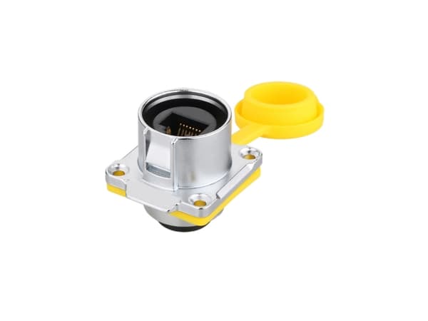 Alcasa GC IC01-24R02, RJ45, Gul, Hona/Hona kontakt, Metall, Silikagel, Zink, IP65, IP67, -40 - 80 °C