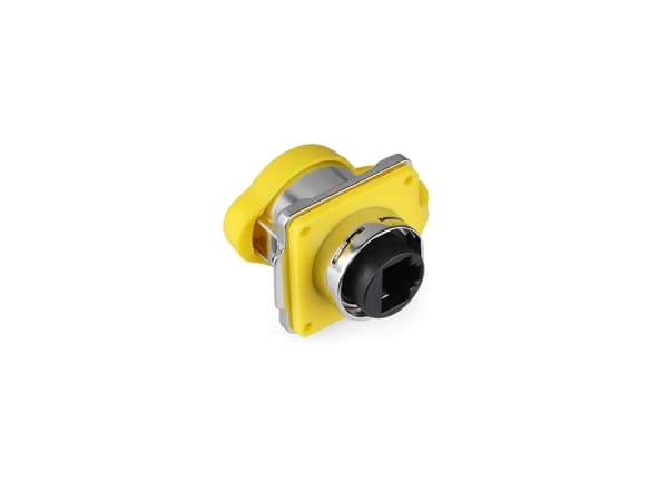 Alcasa GC IC01-24R02, RJ45, Gul, Hona/Hona kontakt, Metall, Silikagel, Zink, IP65, IP67, -40 - 80 °C