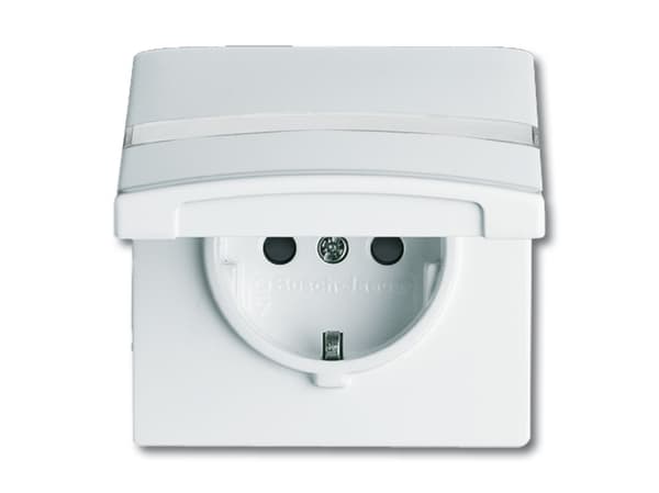 Busch-Jaeger 2064-0-0301, CEE 7/3, 2P+E, Hvid, IP44, 250 V, 16 A
