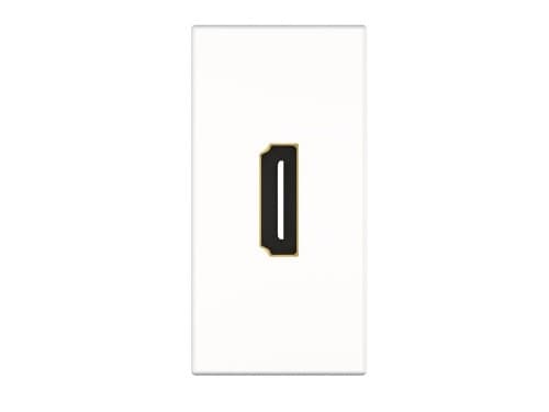 Kindermann 7464000561, HDMI, 1 modul/-er, Vit, Plast, 45 mm, 6,7 cm