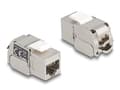 Miniatyrbild 4 av 5: Delock - Trapetsjack - CAT 6a - RJ-45, LSA - vit, silver