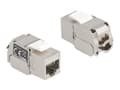Miniatyrbild 1 av 5: Delock - Trapetsjack - CAT 6a - RJ-45, LSA - vit, silver