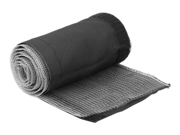 Delock - Kabelhanteringsfodral - 30 mm, braided, EMI shielding, heat resistant, with hook-and-loop fasteners - 1 m - svart