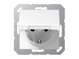 JUNG A 1520 BFKL WW, CEE 7/3, Valkoinen, Termoplastinen, IP44, 250 V, 16 A