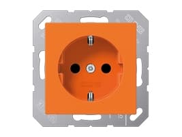 JUNG A 1520 BF O, CEE 7/3, Orange, Termoplast, 250 V, 16 A