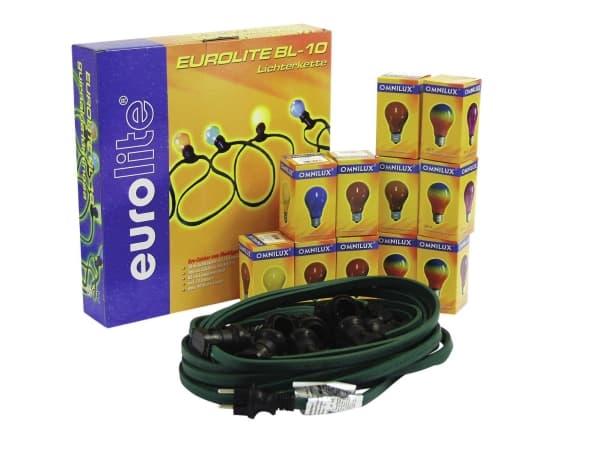 EUROLITE BL-10 E-27 Lichterkette mit 12 x Leuchtmittel (50499020)
