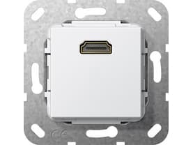 GIRA 566903, HDMI, Valkoinen