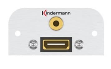 Kindermann 7441000589, HDMI + 3,5 mm, 1 modul(er), Aluminium, Aluminium, 54 mm, 5,2 cm