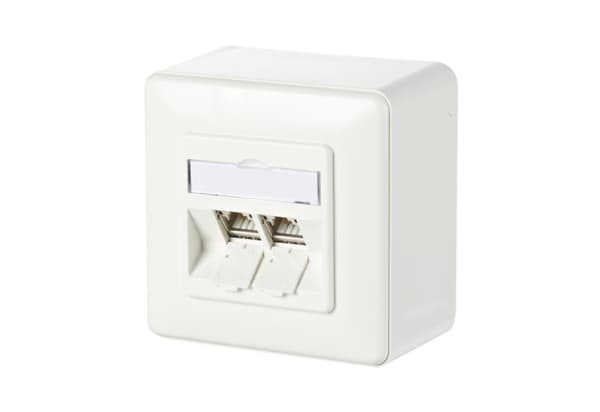 METZ CONNECT 130B11D20002-E, RJ-45, 6a, Valkoinen, 1 kpl