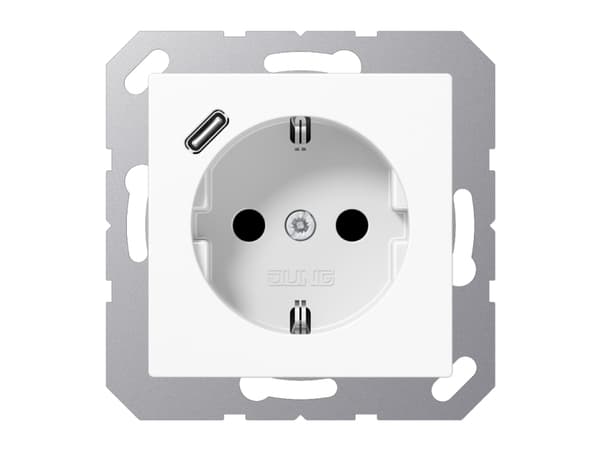 JUNG A1520-18CWW, Typ F, 5 - 35 ° C, Plast, IP20, 16 A, 50/60 hz