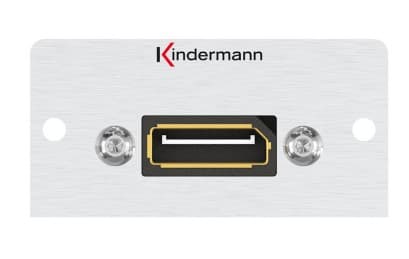 Kindermann 7444000588, DisplayPort, 1 modul(er), Aluminium, Aluminium, 50 mm, 6,5 cm Gjuten aluminium