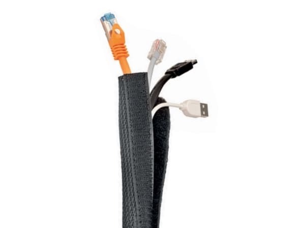 Hagor KS Velcro, Svart, Polyester, 5 m