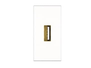 Kindermann 7464000922, USB, 1 modul/-er, USB 2.0, Vit, Plast, 5 V