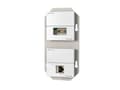 Pikkukuva 1 / 2: Kindermann 7456 000 543, RJ-45 + HDMI, 5e/6, Valkoinen, 6 cm