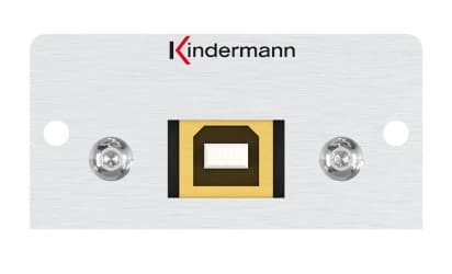 Kindermann 7444000528, USB B, 1 moduuli(t), Alumiini, Alumiini, 4,2 cm