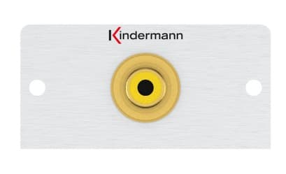 Kindermann 7444000503, RCA, 1 modul(er), aluminium, aluminium, 50 mm, 4,7 cm Gjuten aluminium