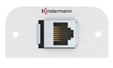 Kindermann 7441000527, RJ-45, 1 moduuli(a), Alumiini, Alumiini, 54 mm, 5,2 cm