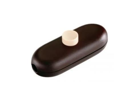 Bachmann 924.026, Tryckknappsbrytare, 1P, Beige, Brun, 250 V, 81 mm, 32 mm