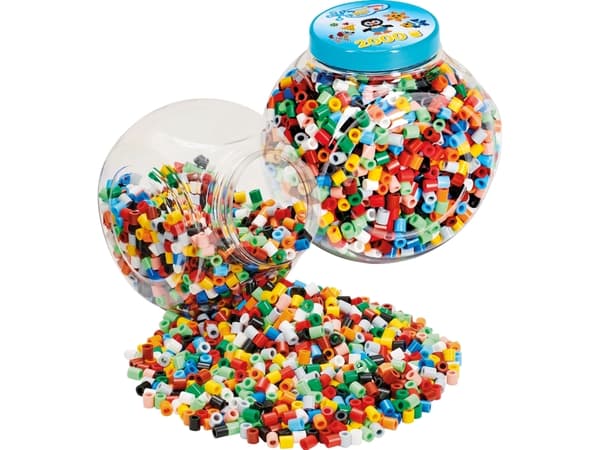 Hama 00008589, Multifärg, Tubpärla, 2000 styck
