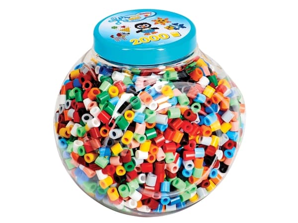 Hama 00008589, Multifärg, Tubpärla, 2000 styck