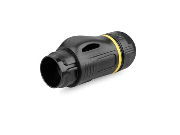 Alcasa S2 IC02-24R03, RJ45, Svart, Hankoppling, Rak, Plast, Kiselgel, IP65, IP67