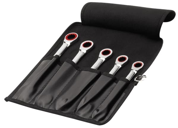 Cimco 112550, 8,10,12,13,14,17,19 mm, Kromfarget, 5 stykker