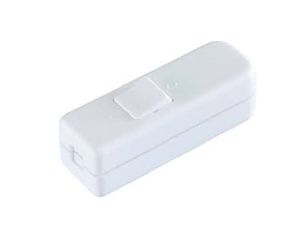 Bachmann 924.048, Vippströmställare, 1P, Vit, 250 V, 76 mm, 26 mm