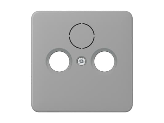 JUNG CD 561 SAT GR, Grå, Termoplast, JUNG, EDU 04 F, GEDU 10, GEDU 15, EDA 302 F, GDA 313 F, TV + SAT, 1 styck