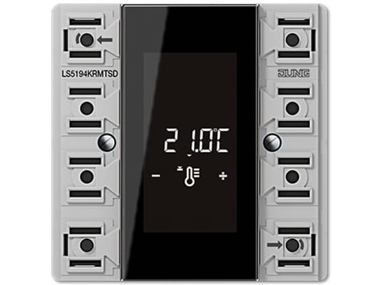 JUNG LS 5194 KRM TS D, Svart, Grå, °C, LED