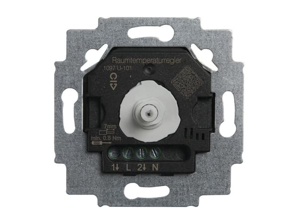 Busch-Jaeger 1097 U-101, Termostaattilaite, Upotuskiinnitetty, IP20, Musta, Harmaa, AC, 230 V