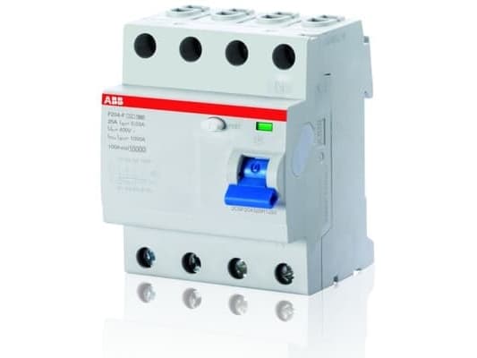 ABB F204 F-63/0.03, Jordfelsbrytare, Typ S, IP2X, 230 / 400 V