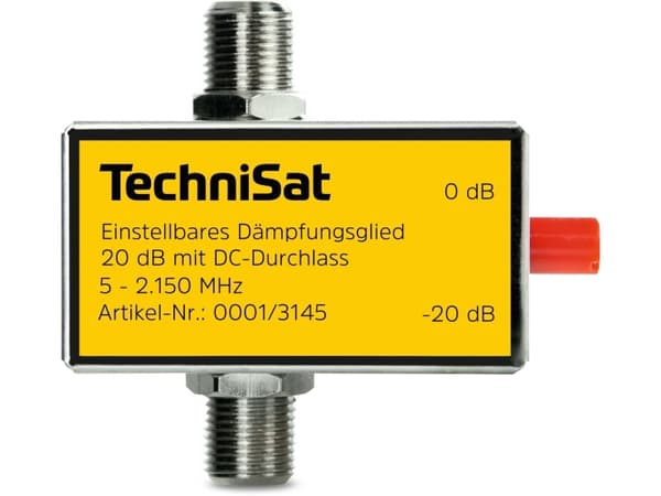 TechniSat 0001/3145, Sølv, 20 dB, 75 O, 50 mm, 24 mm, 50 mm