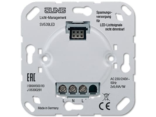 JUNG SV 539 LED, Sølv