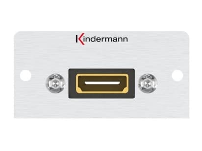 Kindermann 7444000561, HDMI, 1 modul(er), Aluminium, Aluminium, 50 mm, 5,2 cm Gjuten aluminium