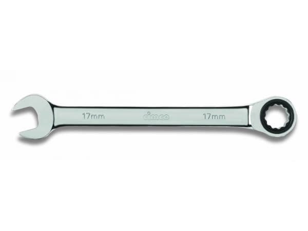 Cimco 112517, 17 mm, Krom, Krom-vanadium-stål, Krom, Blank, 15°
