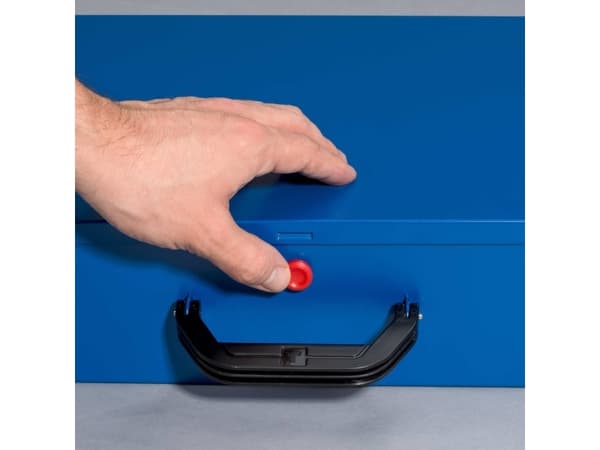 Allit EuroPlus Pro &gt;M&lt; 44/2L-59, Blå, Metall, Ridseresistent, 430 x 325 x 96 mm, 440 mm, 370 mm