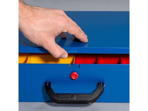 Allit EuroPlus Pro &gt;M&lt; 44/2L-59, Blå, Metall, Ridseresistent, 430 x 325 x 96 mm, 440 mm, 370 mm