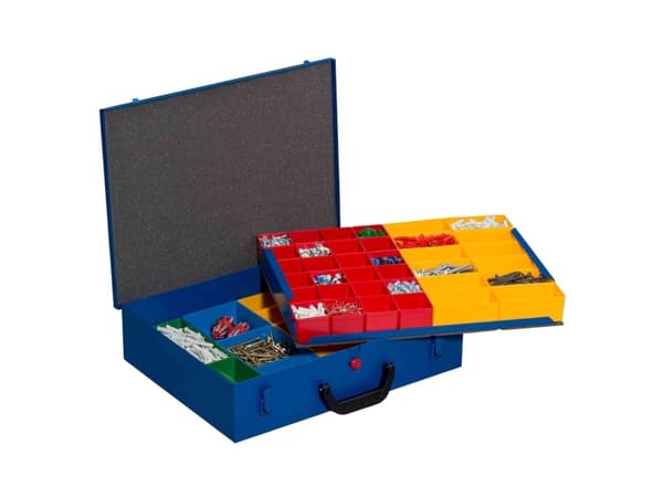 Allit EuroPlus Pro &gt;M&lt; 44/2L-59, Blå, Metall, Ridseresistent, 430 x 325 x 96 mm, 440 mm, 370 mm