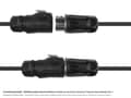 Miniatyrbilde 4 av 5: Alcasa IC01-20P301, S1 - Power (3-Pin), Sort, Rett, Metall, Plast, Gull, Kobberlegering