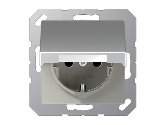JUNG A 1520 BFKL AL, tyyppi F, alumiini, termoplast, 250 V, 16 A