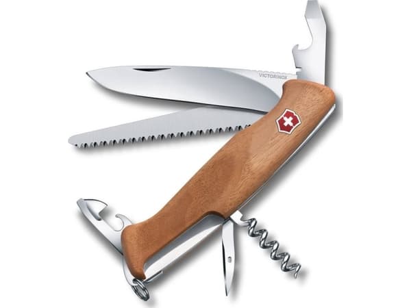 Victorinox RangerWood 55, Klappkniv med lås, Multiverktøyskniv, 22,5 mm, 163 g