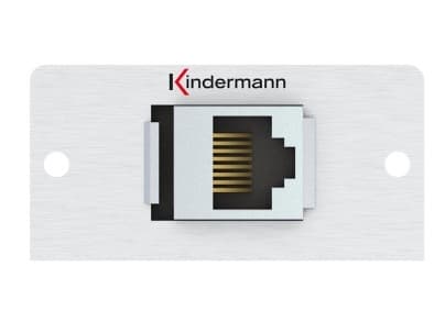 Kindermann 7444000927, RJ-45, 1 modul(er), Aluminium, Aluminium, 50 mm, 5,2 cm