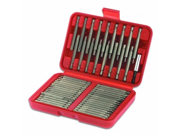 Cimco 114606, 50 kpl, Kuusikulmainen (metrinen), Phillips, Pozidriv, Paikka, PH 1,PH 2, PZ 1,PZ 2, T10,T15,T20,T25,T30,T40, TR30,TR35,TR40